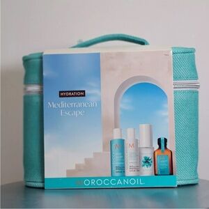 Moroccanoil Mediterranean Escape Hydration 4 piece Travel Set with Travel Bag